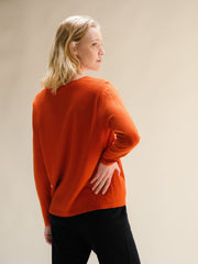 Cashmere Mix Relaxed V-Neck Sweater
