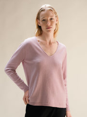 Cashmere Mix Relaxed V-Neck Sweater