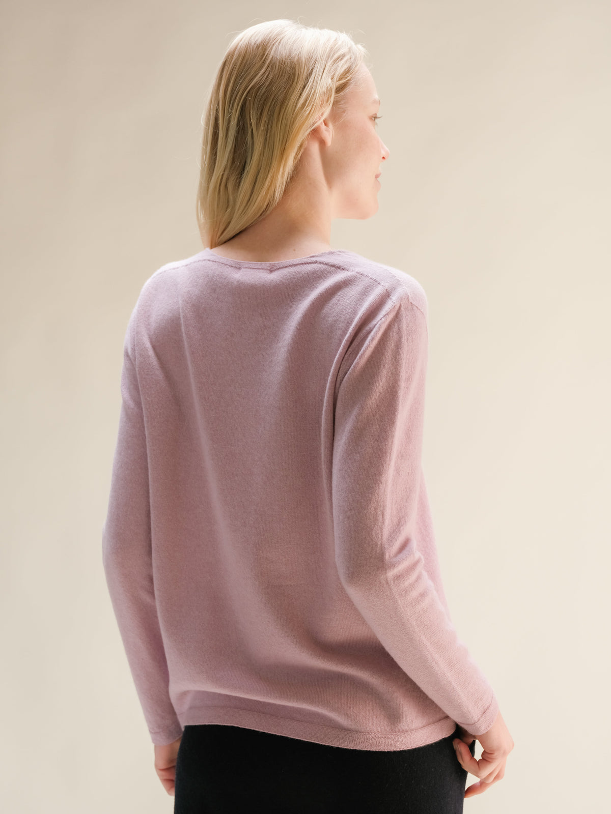 Cashmere Mix Relaxed V-Neck Sweater