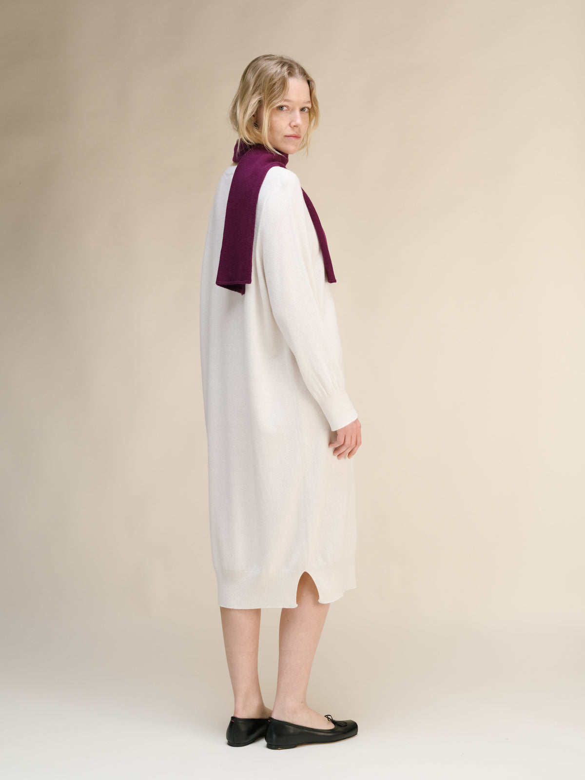 Cashmere Mix Midi Dress