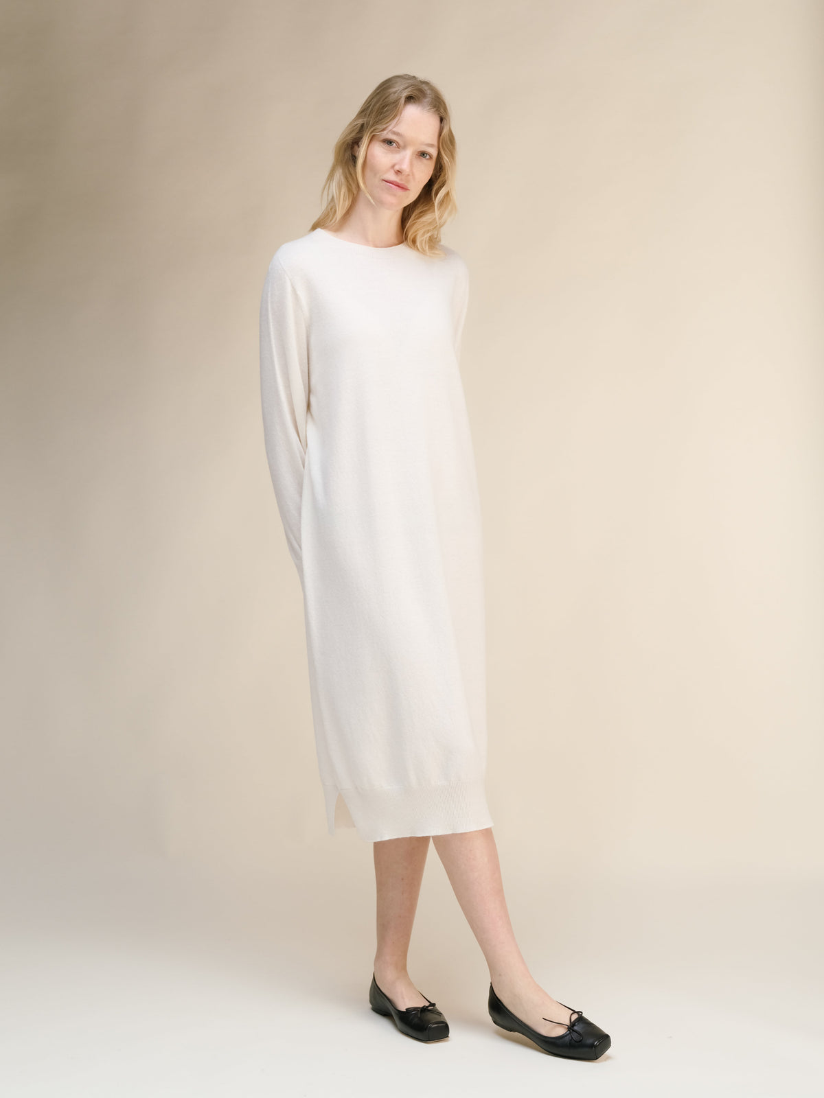 Cashmere Mix Midi Dress