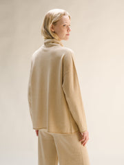 Cashmere Mix High Neck Sweater