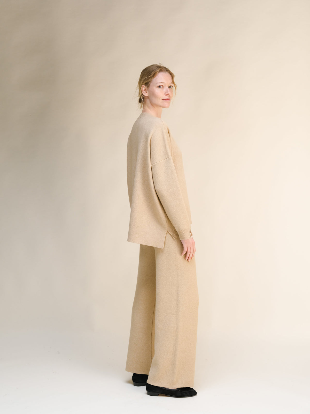 Cashmere Mix Maxi V-Neck