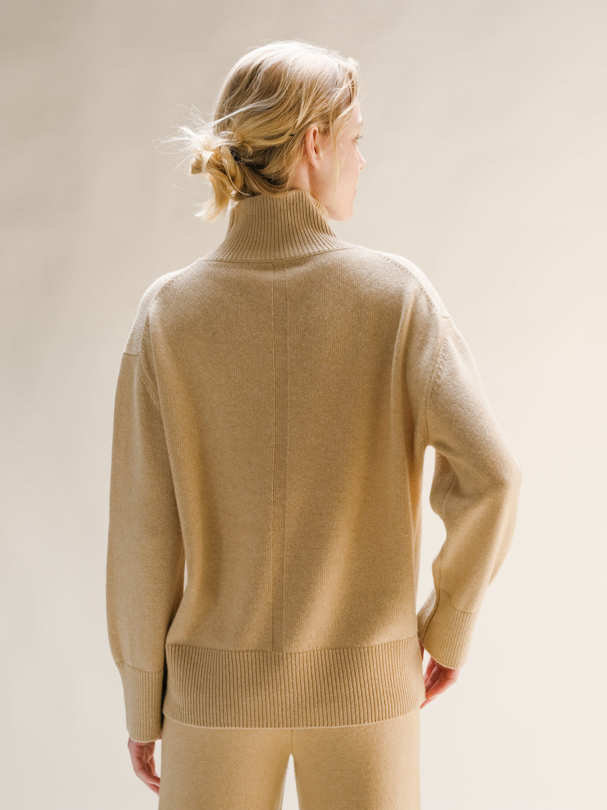 Cashmere Mix Maxi High Neck