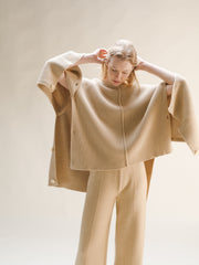 Cashmere Mix Cape Sweater
