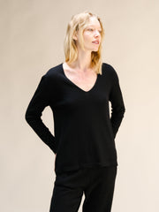 Cashmere Mix Relaxed V-Neck Sweater