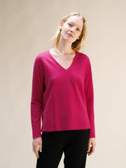 Cashmere Mix Relaxed V-Neck Sweater
