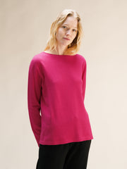 Cashmere Mix Curl Crewneck