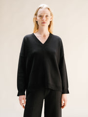 Cashmere Mix Maxi V-Neck