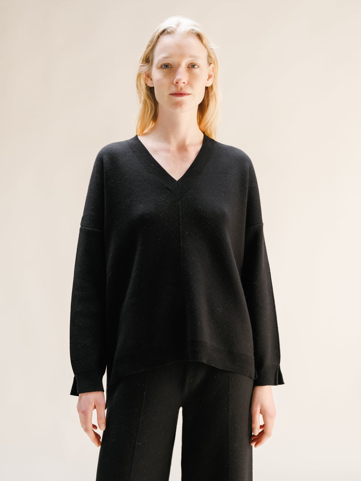 Cashmere Mix Maxi V-Neck