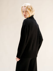 Cashmere Mix Maxi High Neck