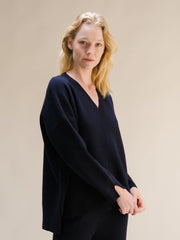 Cashmere Mix Maxi V-Neck