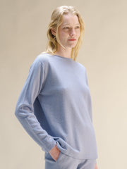 Cashmere Mix Curl Crewneck