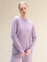 Cashmere Mix Curl Crewneck