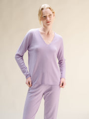 Cashmere Mix Relaxed V-Neck Sweater