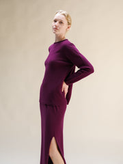 Cashmere Mix Curl Crewneck