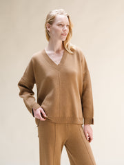 Cashmere Mix Maxi V-Neck
