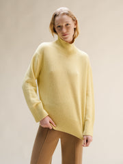 Cashmere Mix Maxi High Neck