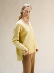 Cashmere Mix Maxi V-Neck