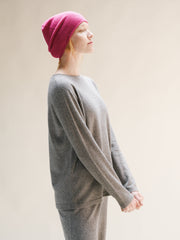 Cashmere Mix Curl Crewneck
