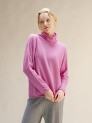 Cashmere Mix High Neck Sweater