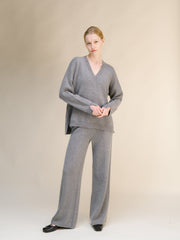 Cashmere Mix Maxi V-Neck