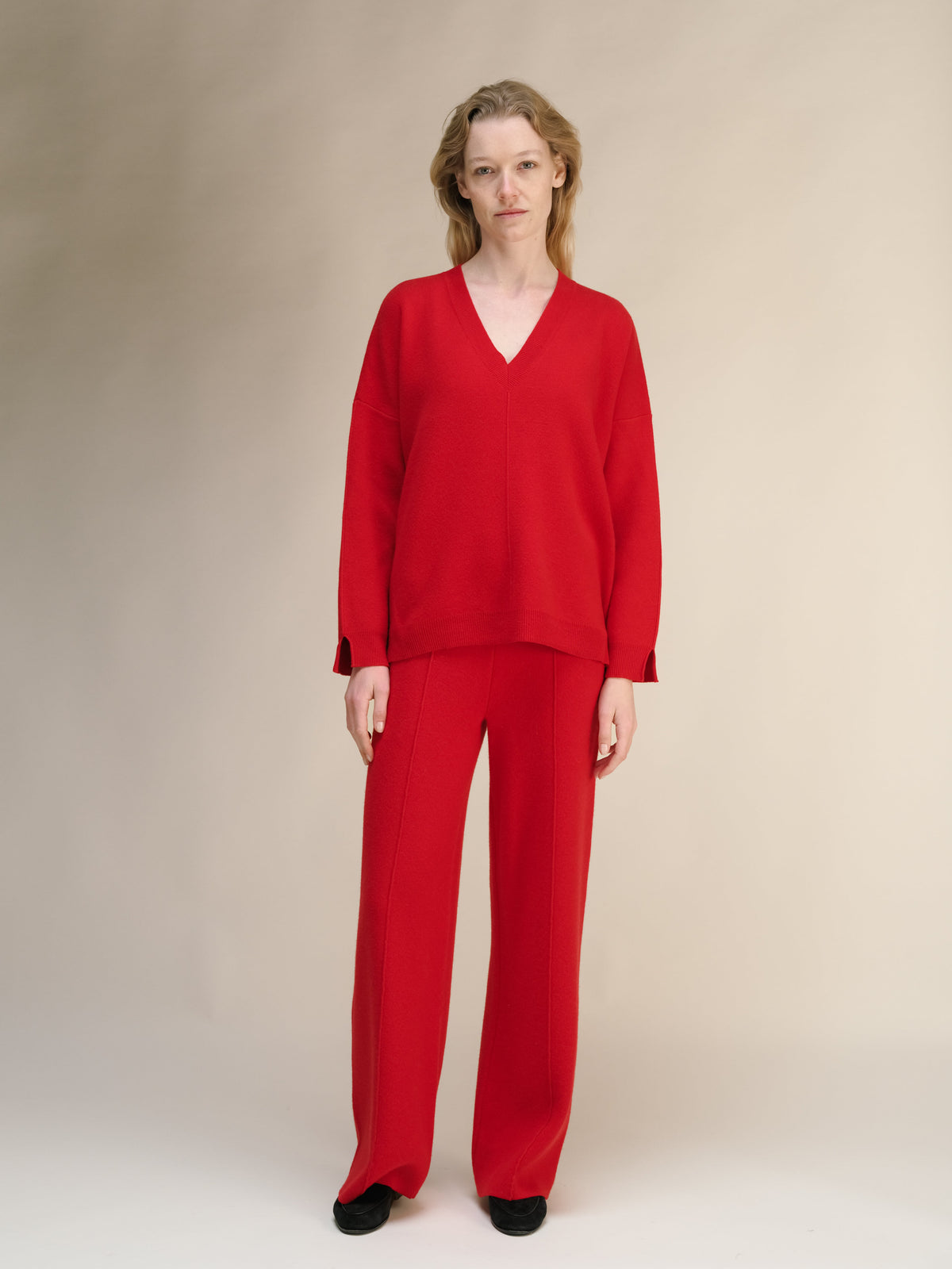 Cashmere Mix Maxi V-Neck