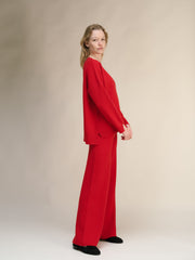 Cashmere Mix Maxi V-Neck
