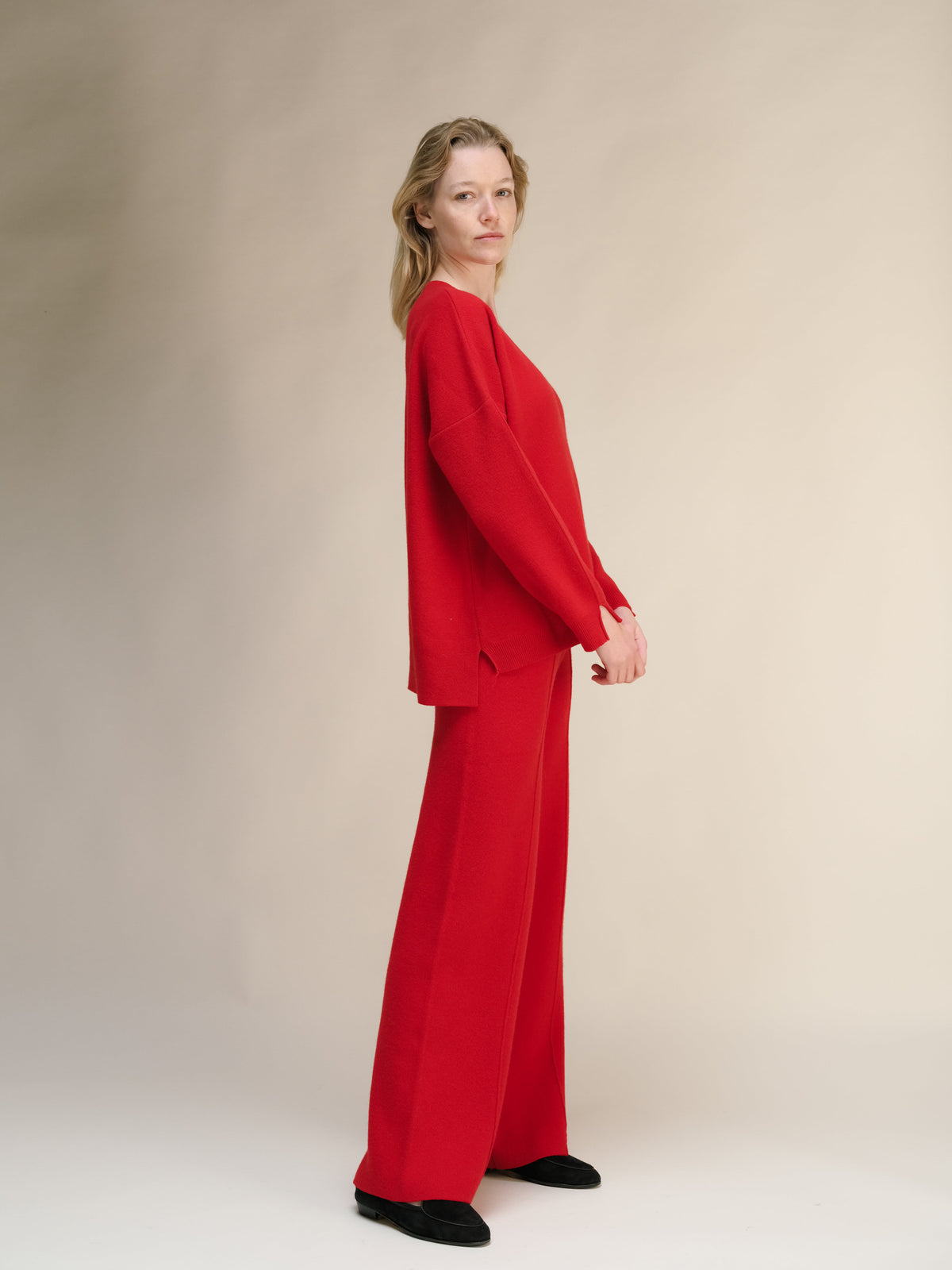 Cashmere Mix Maxi V-Neck