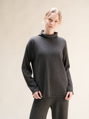 Cashmere Mix High Neck Sweater