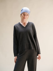 Cashmere Mix Maxi V-Neck
