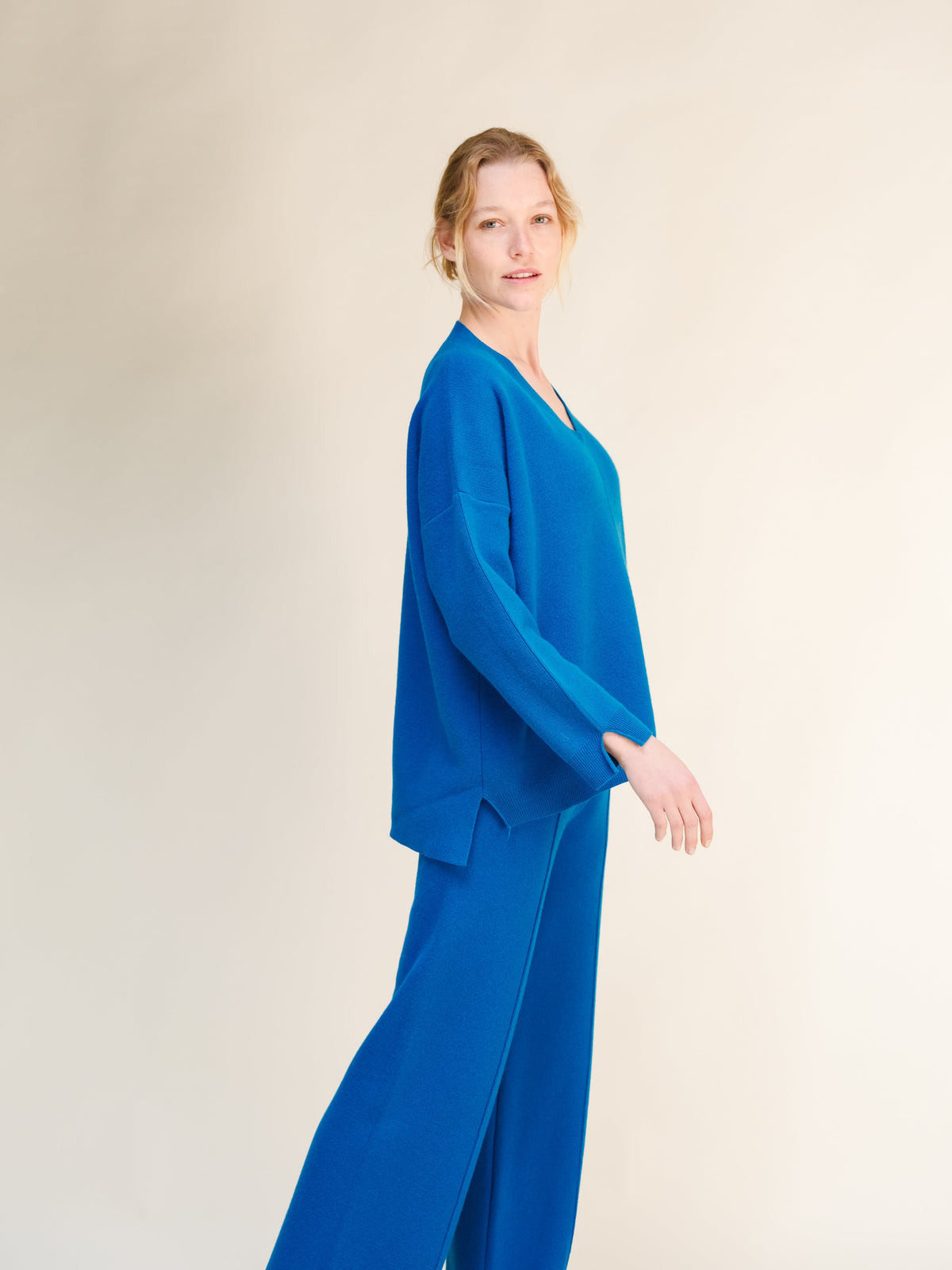 Cashmere Mix Maxi V-Neck