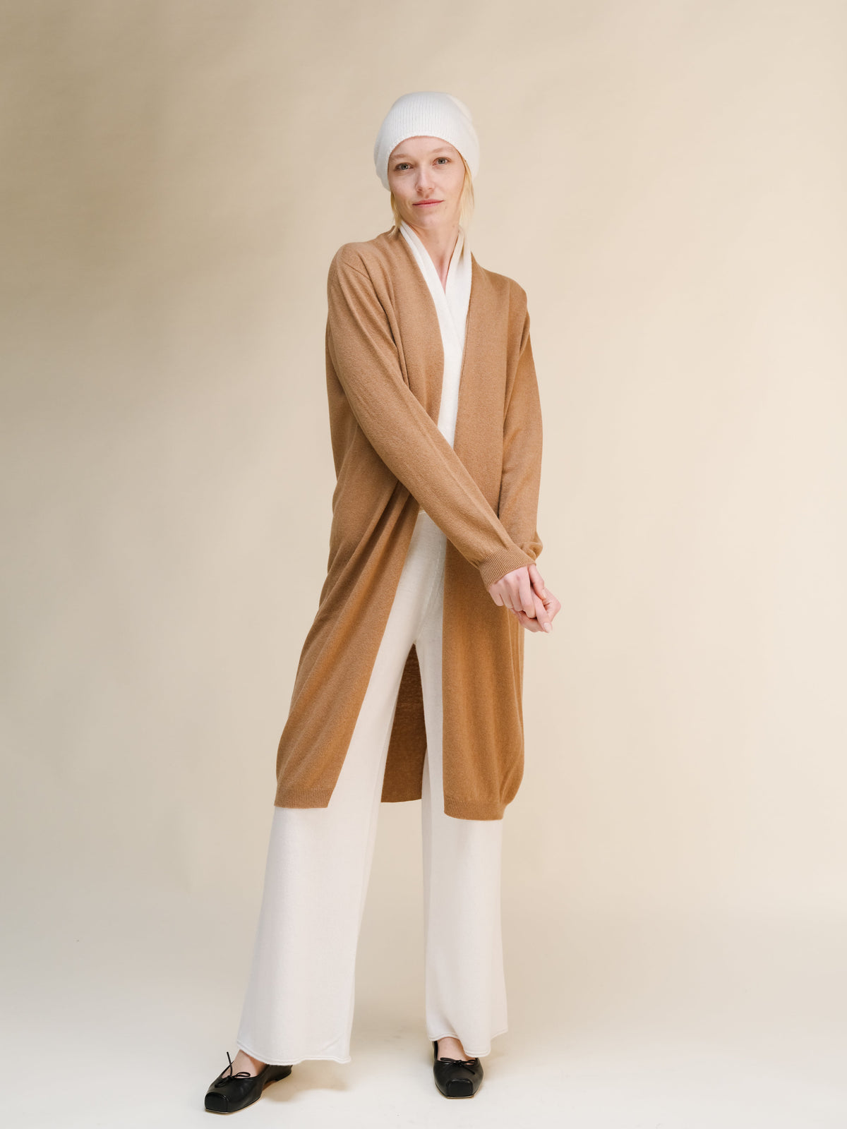 Cashmere Mix Long Cardigan