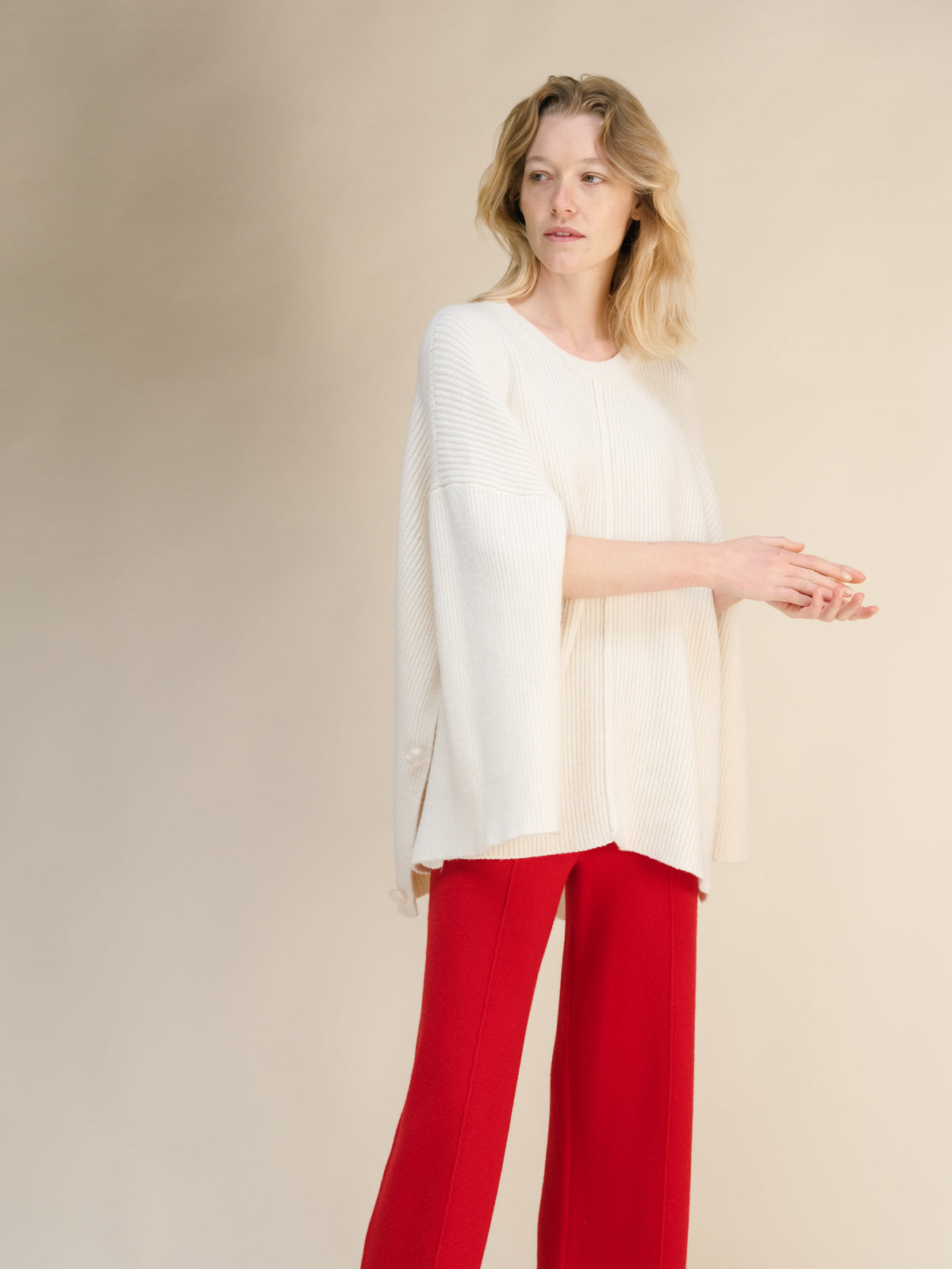 Cashmere Mix Cape Sweater