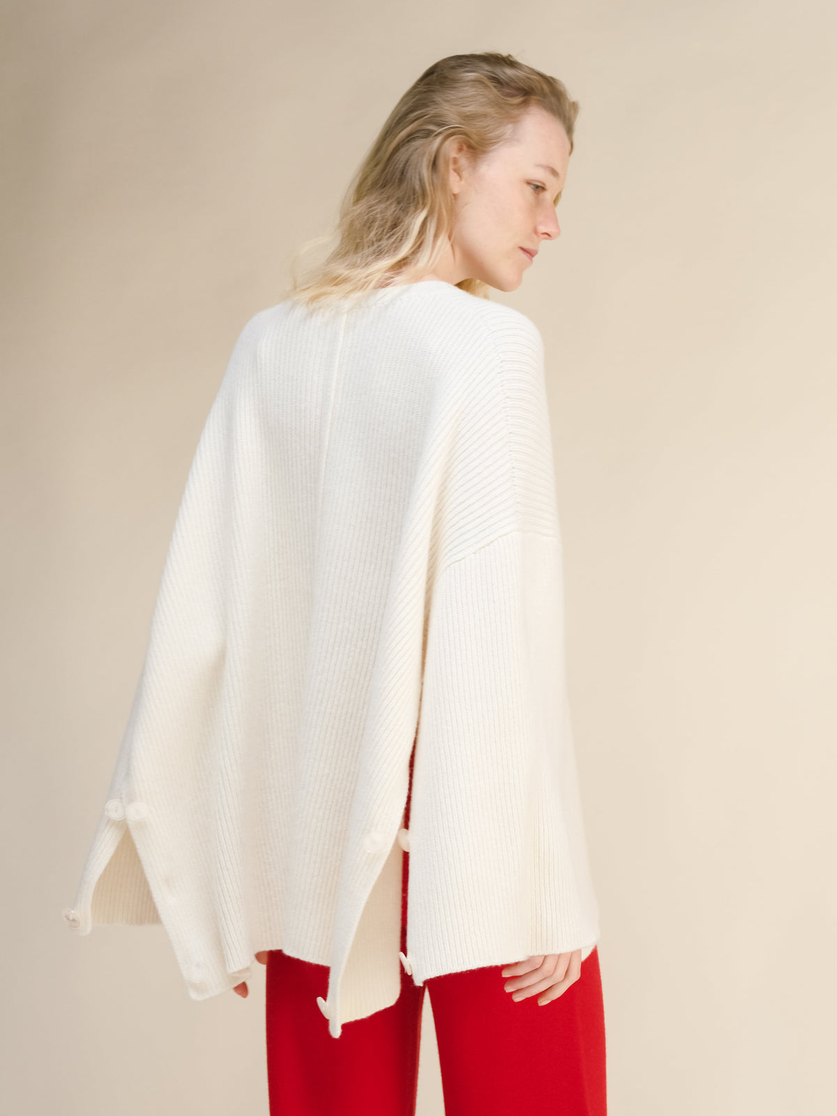 Cashmere Mix Cape Sweater