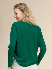 Cashmere Mix Relaxed V-Neck Sweater
