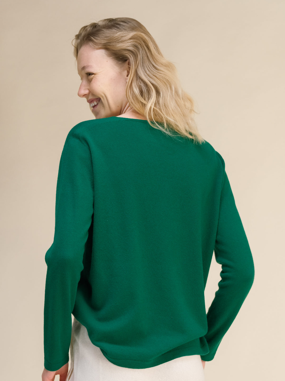 Cashmere Mix Relaxed V-Neck Sweater