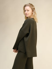 Cashmere Mix Maxi V-Neck