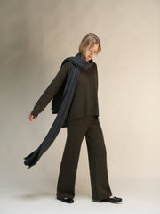Pure Cashmere Maxi Ribbed Scarf
