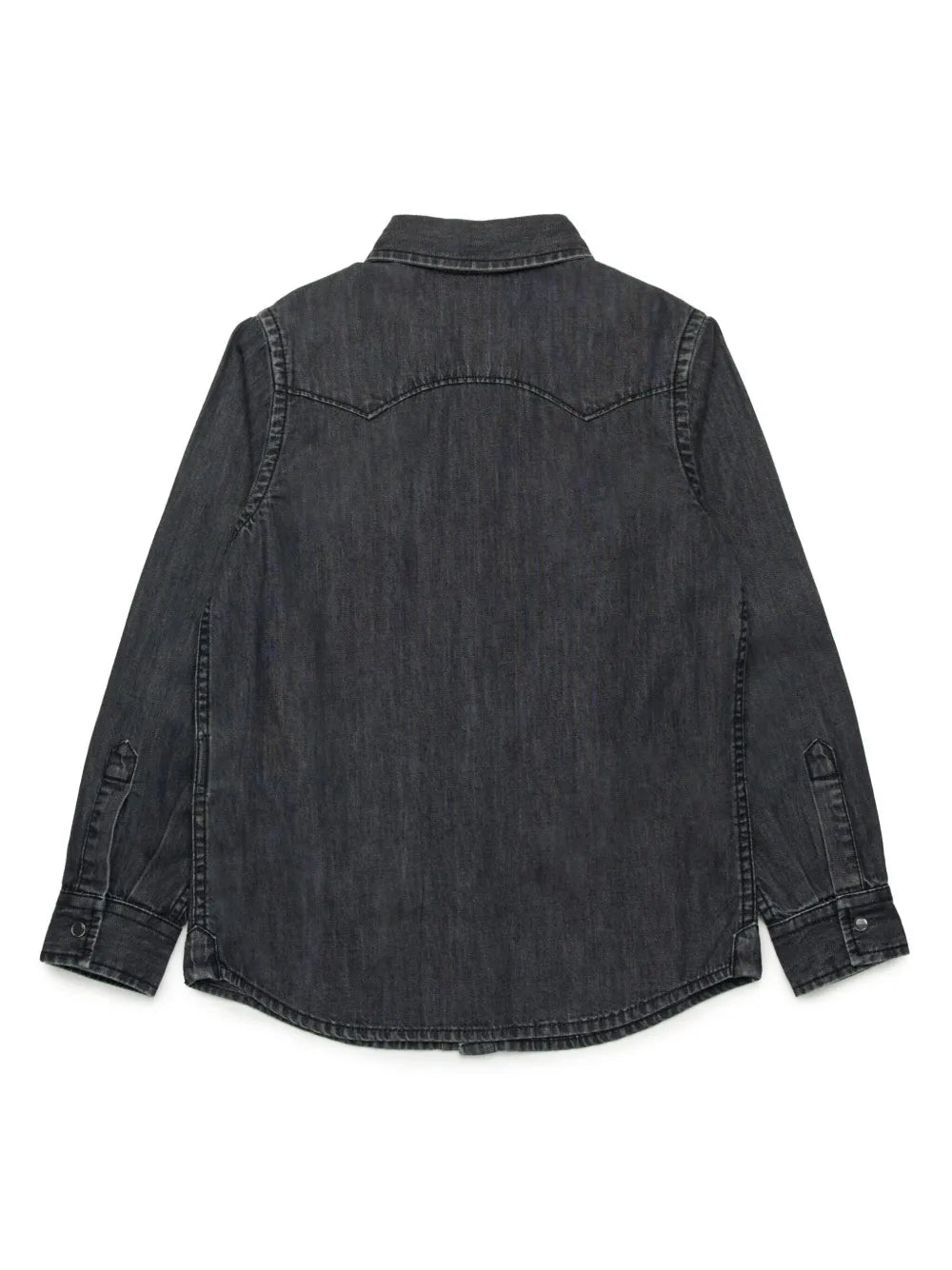 Diesel camicia in denim con tasche lavaggio nero