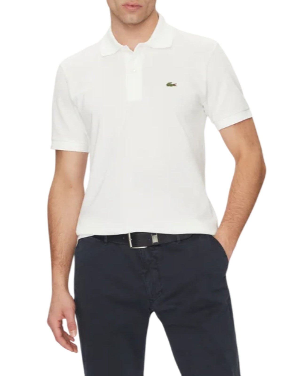 Lacoste polo manica corta 12.12 light in piquè beige