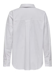 Only camicia manica lunga Oregon con dettagli gioiello bianco