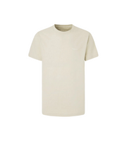 Pepe Jeans maglietta manica corta da uomo con logo ricamato Connor PM509206 821 beige