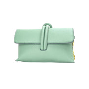 Mirella Pochette Verde Menta con Zip