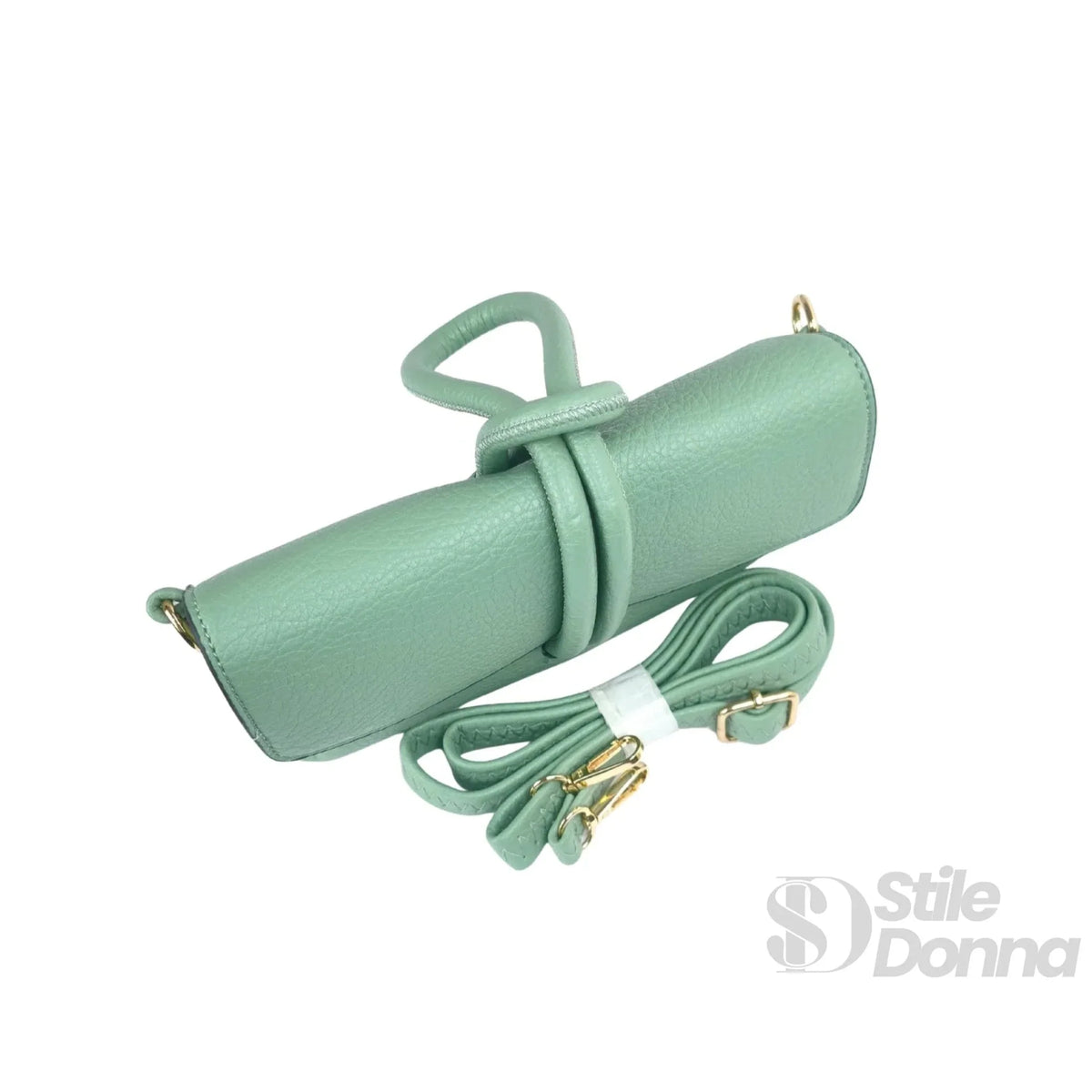 Mirella Pochette Verde Menta con Zip