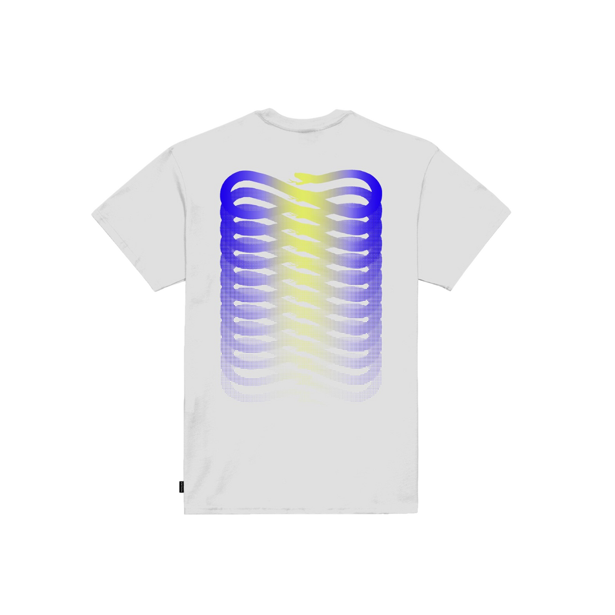 Propaganda T-shirt Manica Corta Uomo Ribs Gradient Bianca - 874-02