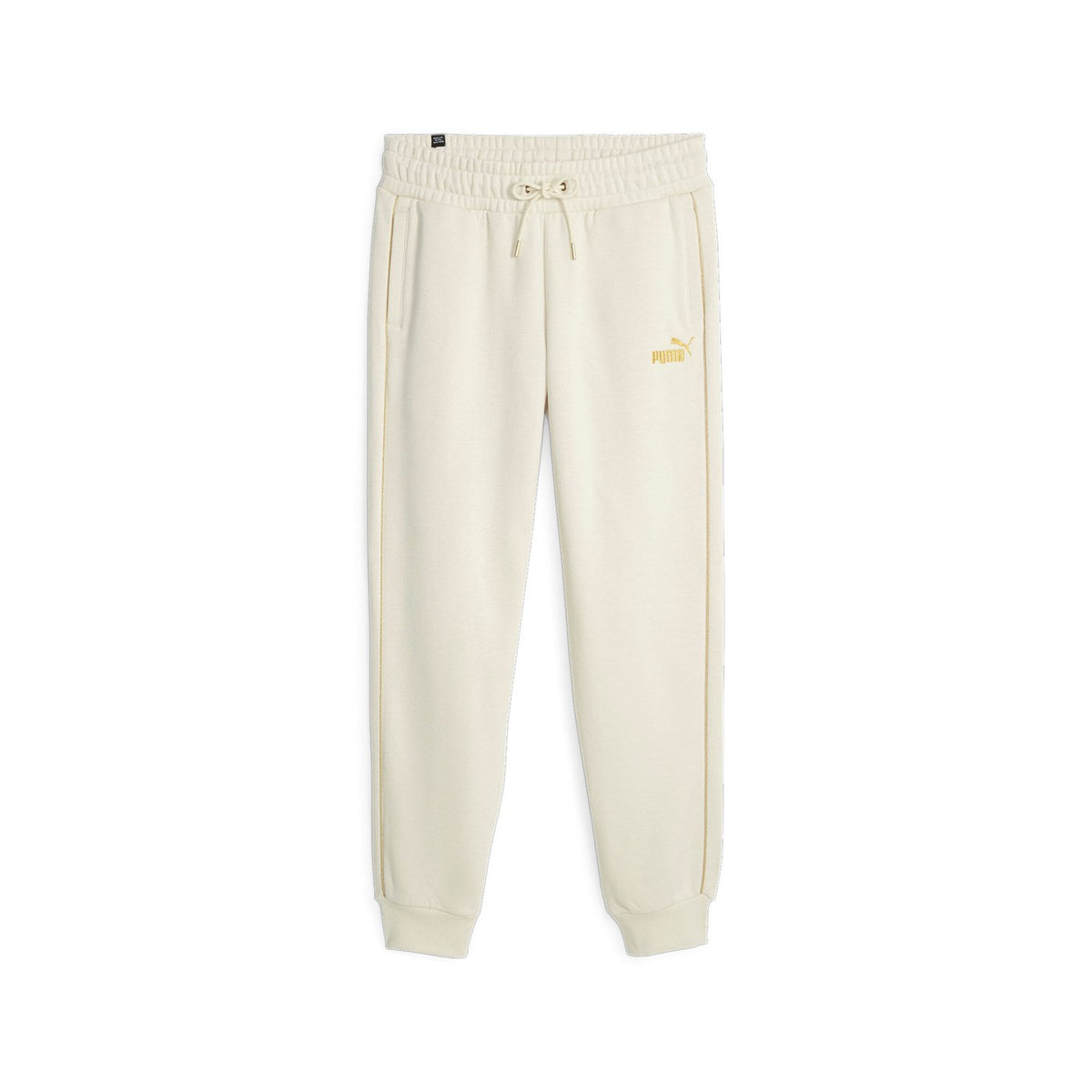 Puma Pantalone sportivo con inserti in oro 680022 87 beige chiaro