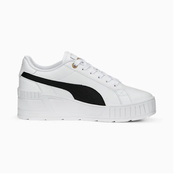 Puma Karmen Wedge 390985-02 Donna Bianco Nero - Sneakers Platform