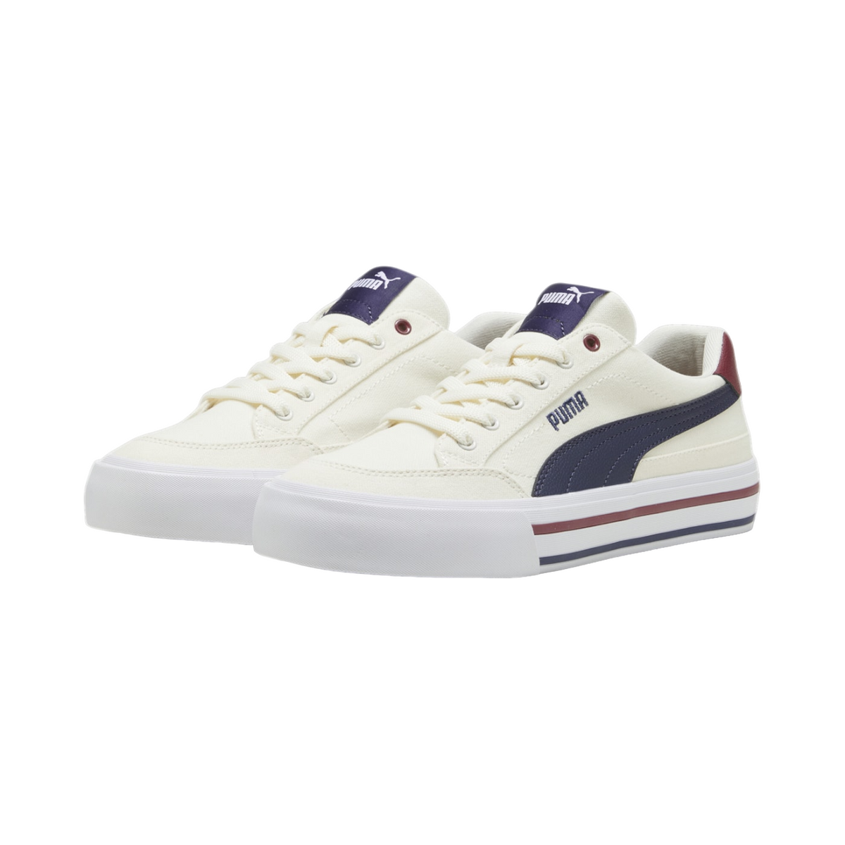 Puma Sneakers Uomo Court Classic Vulc FS 396353-01 Bianco-Blu