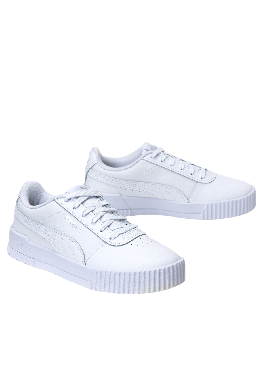 Puma Carina L 370325-02 Donna Bianco Argento - Sneakers